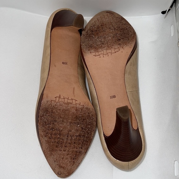 Cole Haan cheetah faded print over pattern beige leather pumps shoes Sz 10 - Picture 8 of 10